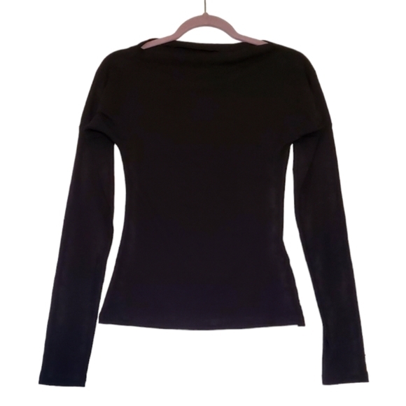 Commense Tops - New Commense Black Soft Long‎ Sleeve Mock Neck Size Medium NWT